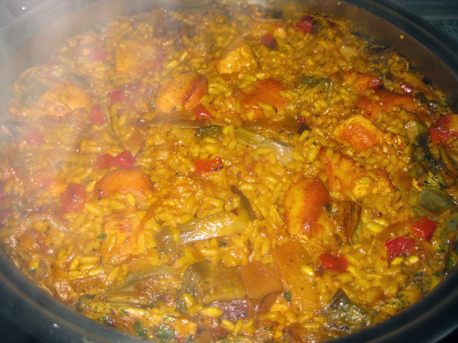 Paella De Arroz Con Verduras Y Pollo Noticias de Pollo
