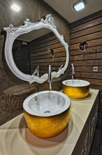 Lavabo Requintado Lavabo com Madeira e Laca Branca