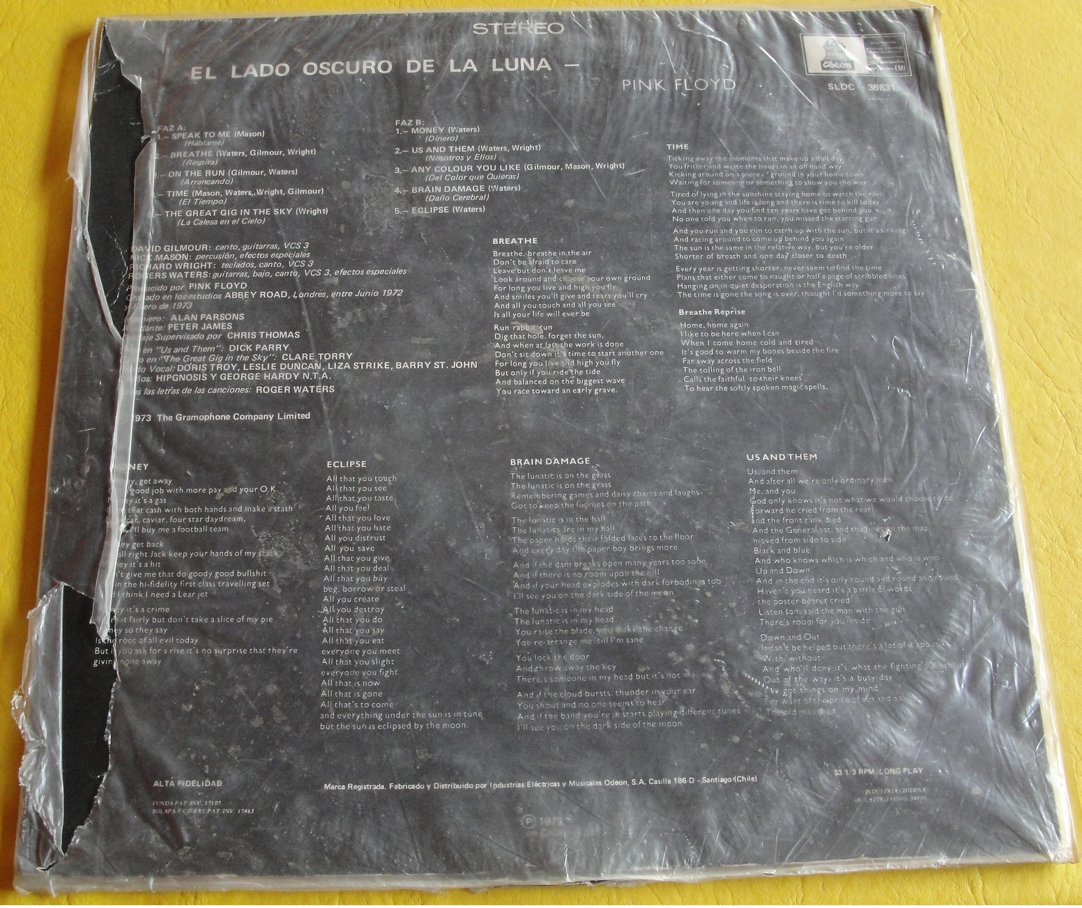 Los discos de Miguel 0189 Pink Floyd El lado oscuro de la luna (LP