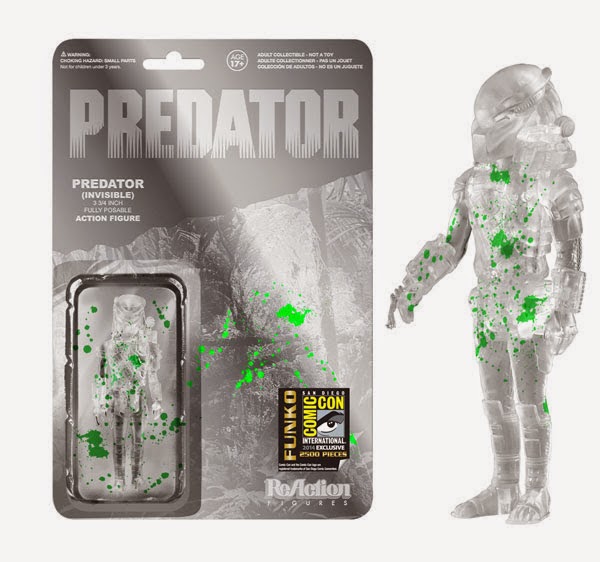 San Diego Comic-Con 2014 Exclusive Blood Splattered Invisible Predator ReAction Retro Action Figure by Funko & Super7