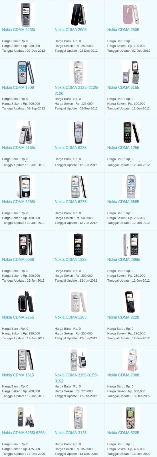 Daftar Harga Terbaru Hp Nokia CDMA Maret 2016 Daftar Harga Terbaru Hp Nokia CDMA Maret 2016