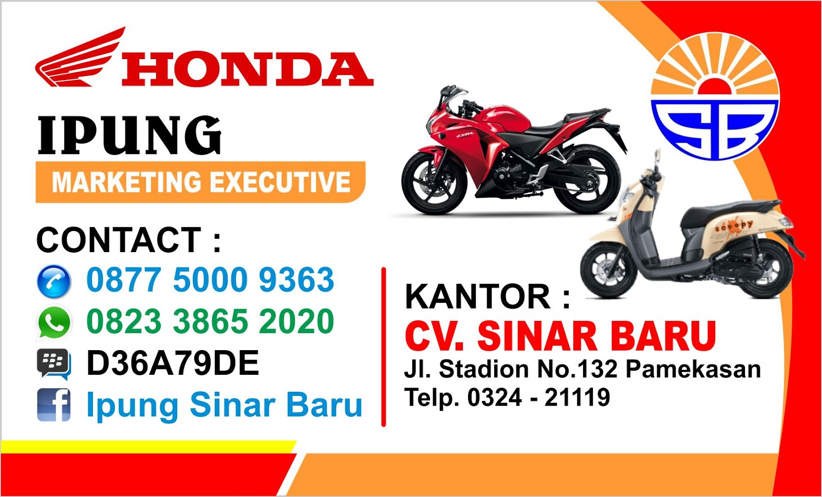 Brosur Kredit Motor Honda Lampung