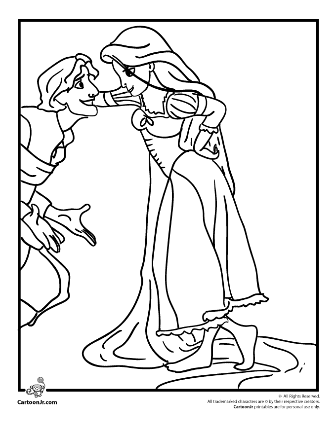tangled coloring pages free to print - photo #20