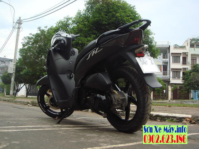 Honda Sh 2008 sơn màu xám lông chuột