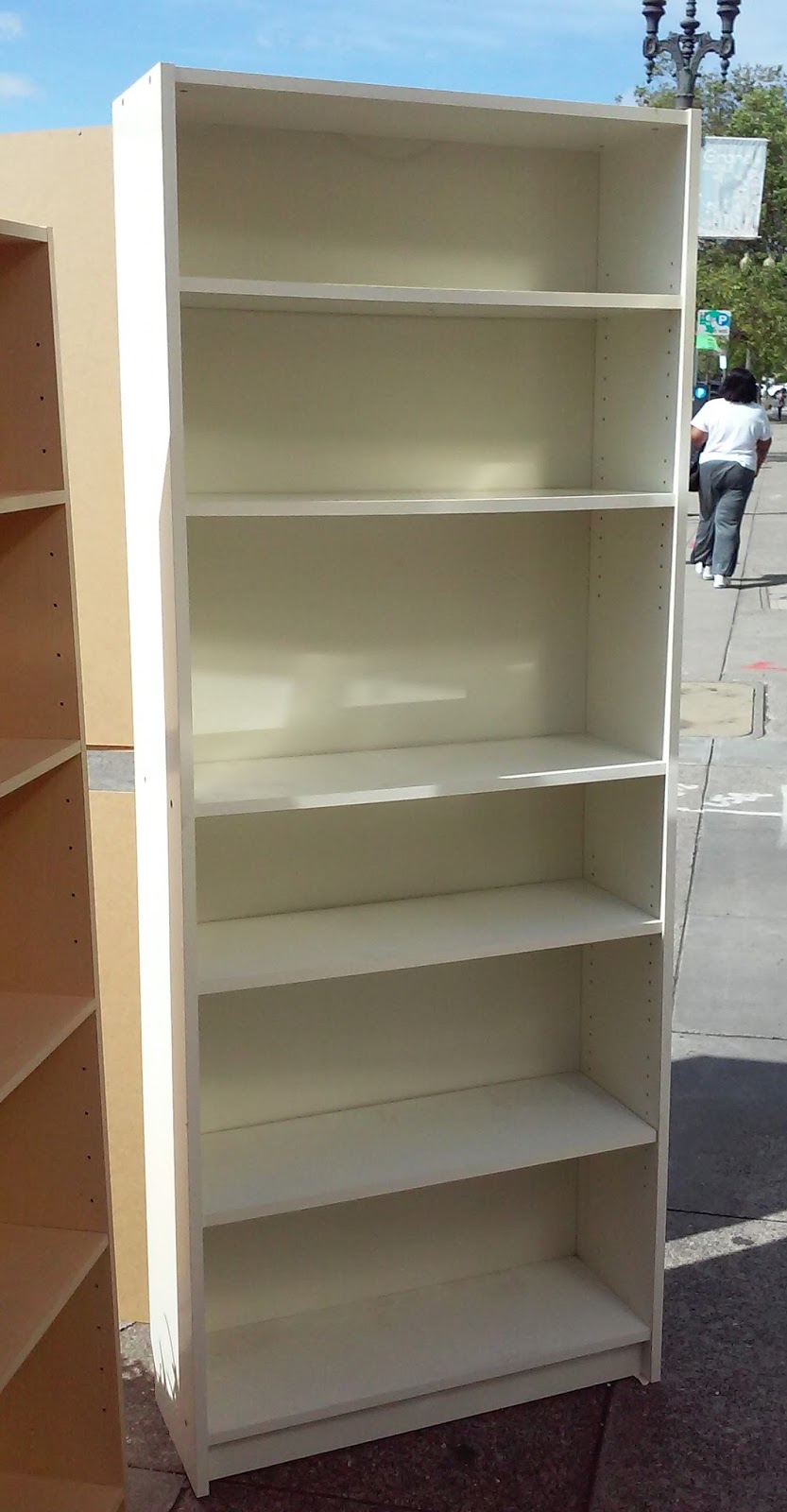 UHURU FURNITURE & COLLECTIBLES SOLD 30" x 80" White Laminate Shelf 40