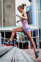 Jogging  girl calves