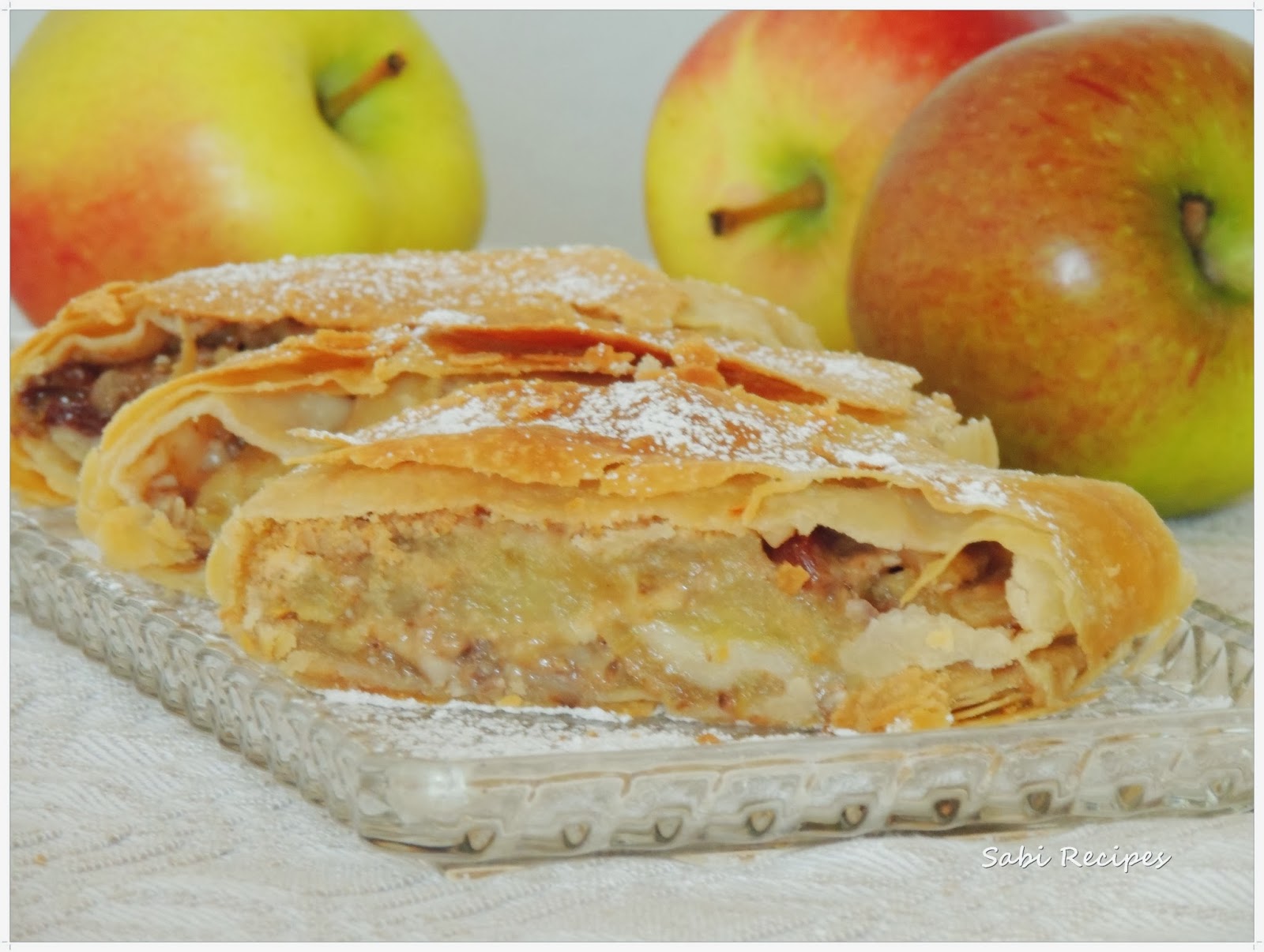 Sabi Recipes: Vīnes ābolu strūdele /Altwiener Apfelstrudel/