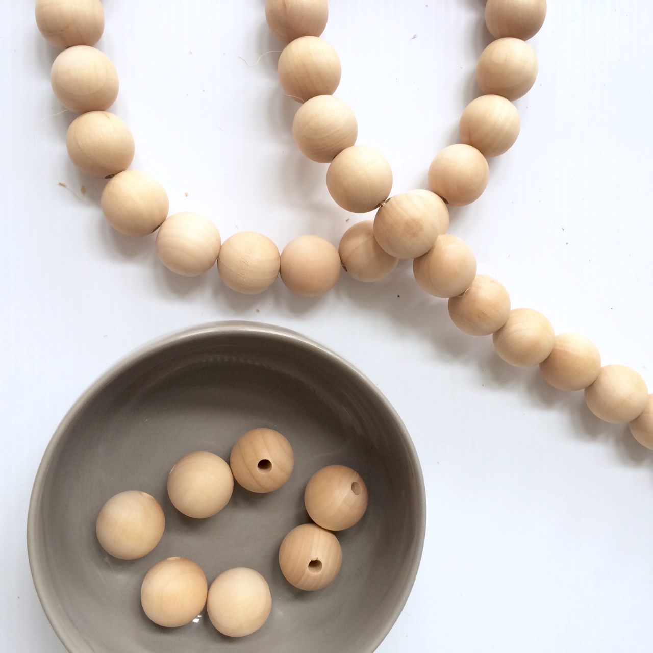 DIY Large Wooden Prayer Beads Harlow & Thistle