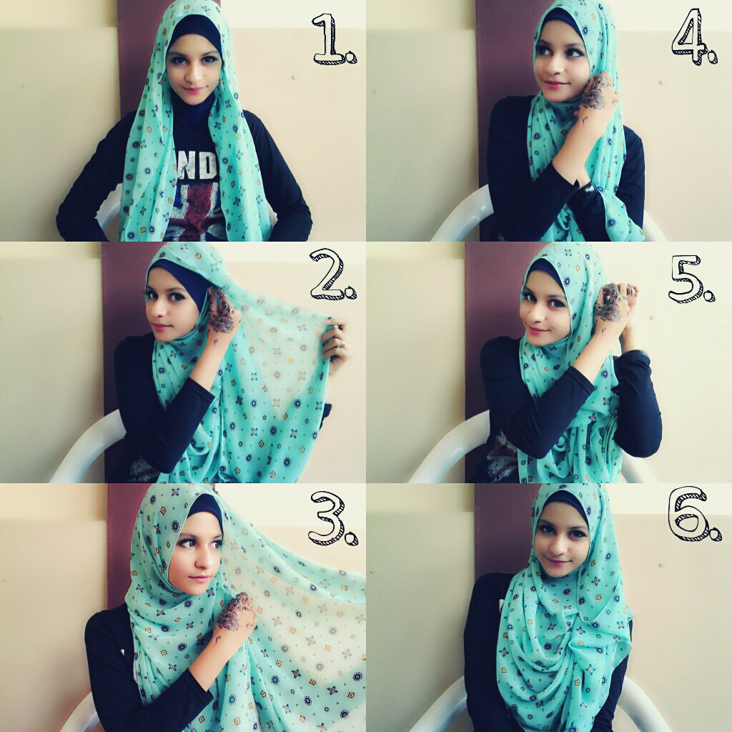 How to make drapery hijab style Nabila Abdat