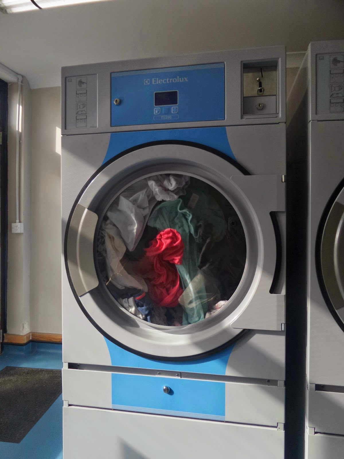 Washing in the Launderette Machine