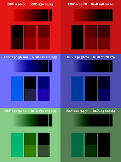 Color Pattern; Small Blocks on Top; Mode Subtract Color Pattern; Small Blocks on Top; Mode Subtract