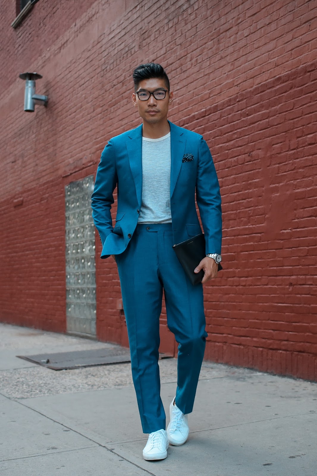 How To: Wear a T-Shirt with a Suit | Summer to Fall Transition Style ...