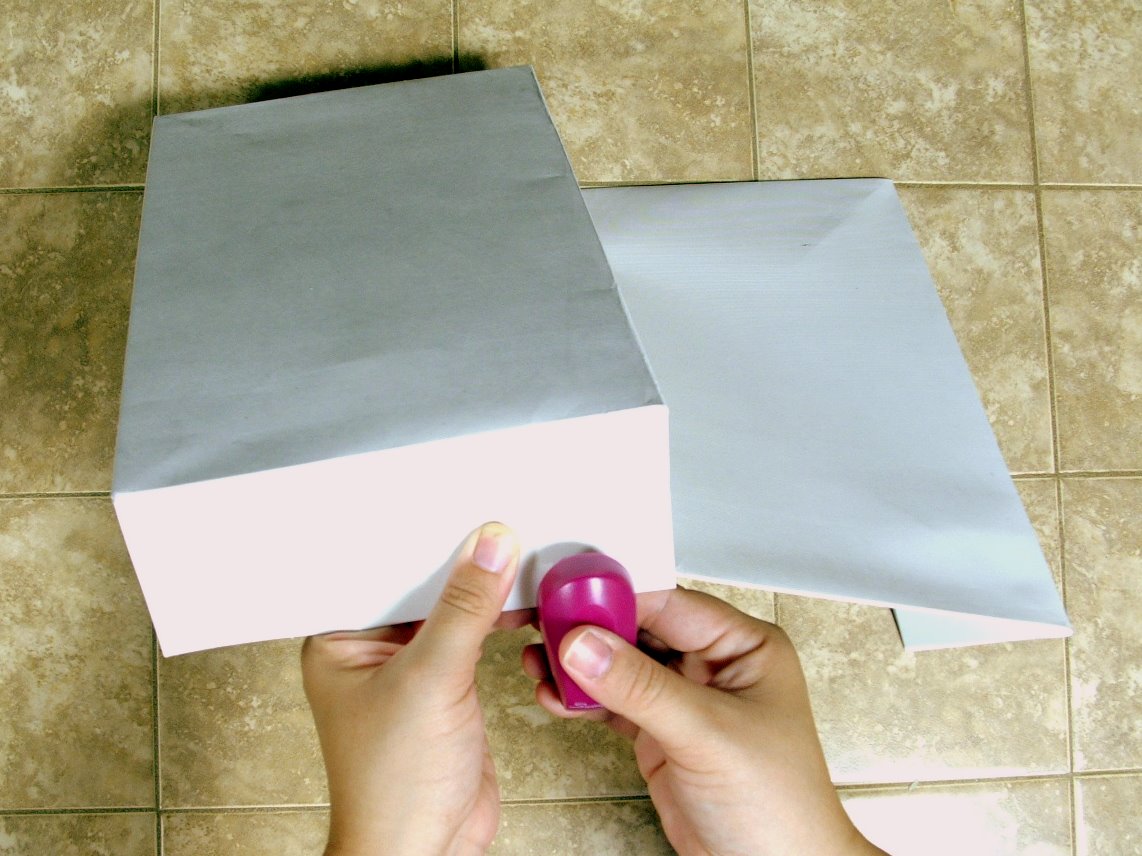 EcoScrapbook Day 8 of 12 Days of EcoChristmas Turn a shirt box lid