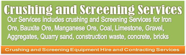 Portable Mobile Crushers and Screening services