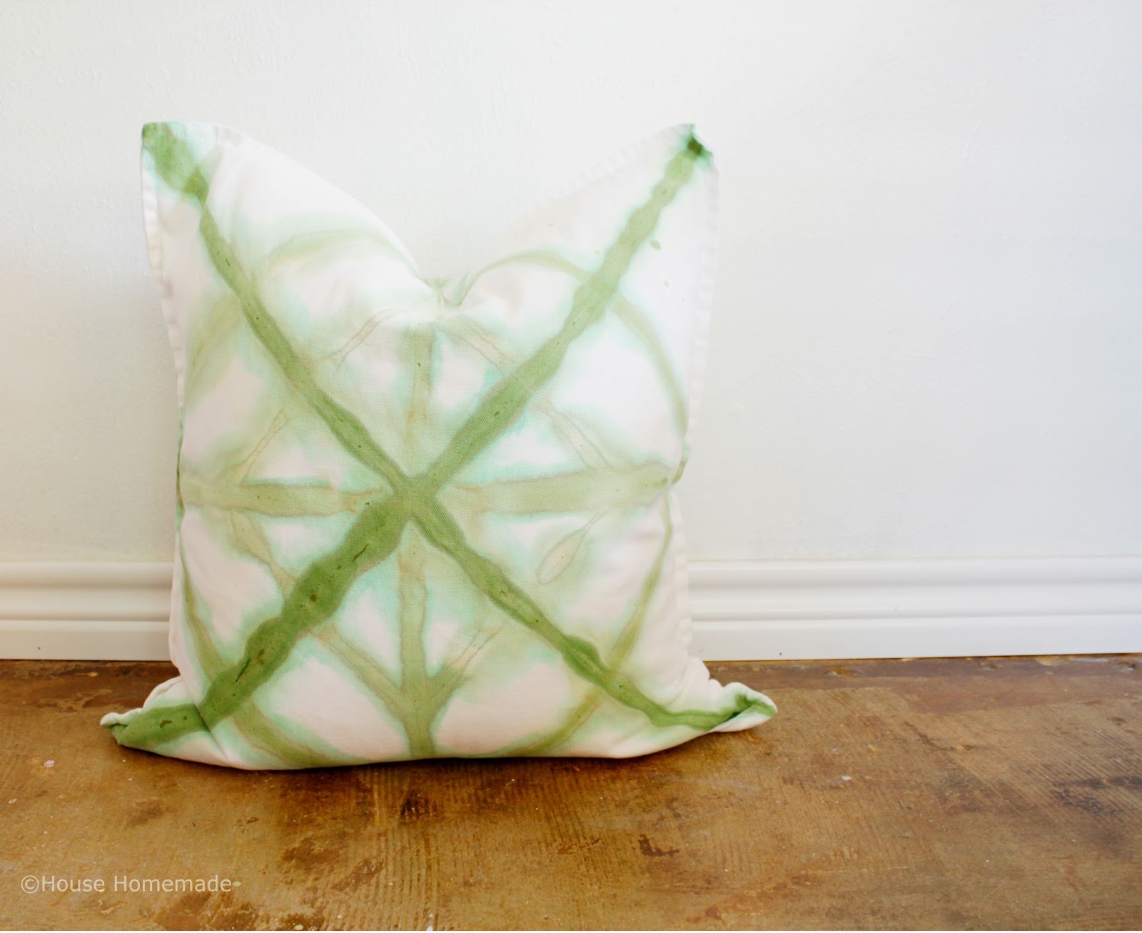 House Homemade Get the Look Shibori Pillow Knockoff
