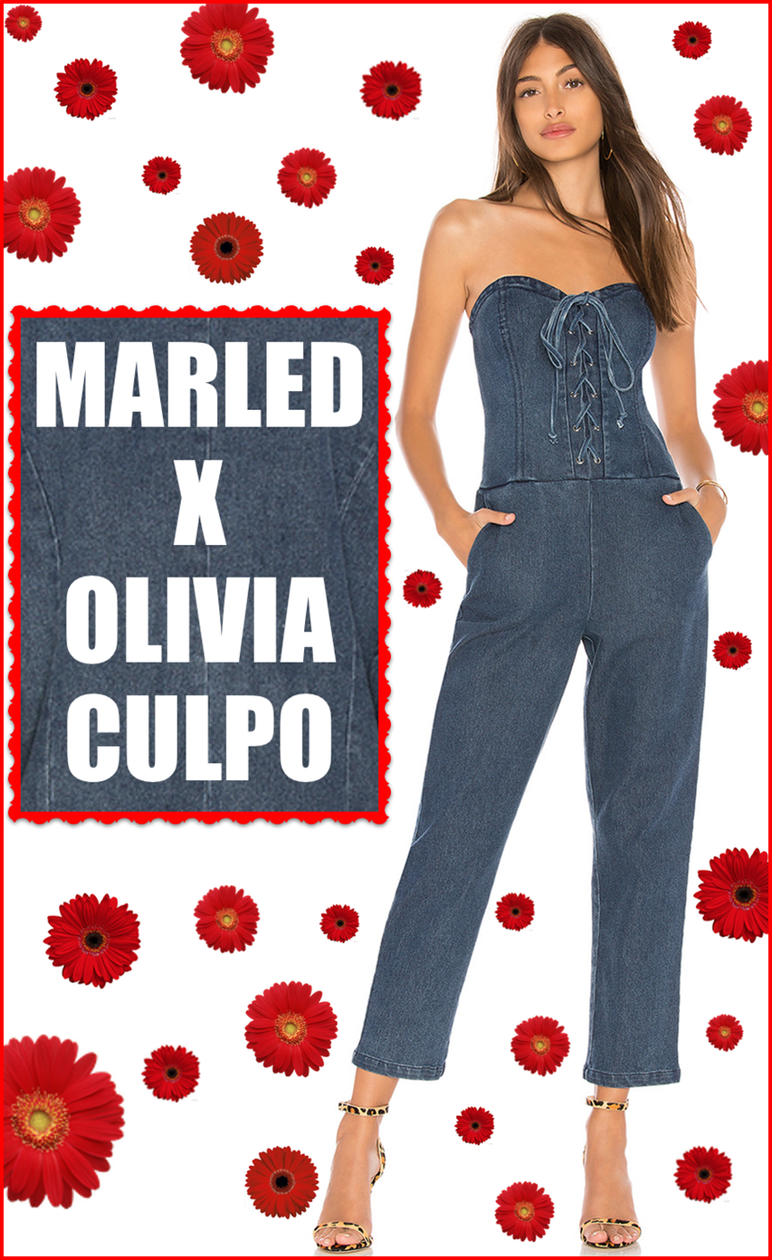 MARLED X OLIVIA CULPO CORSET JUMPSUIT 