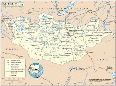 The map of Mongolia