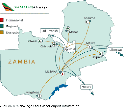 The Timetablist: Zambian Airways: Domestic and Regional Routes, c.2008