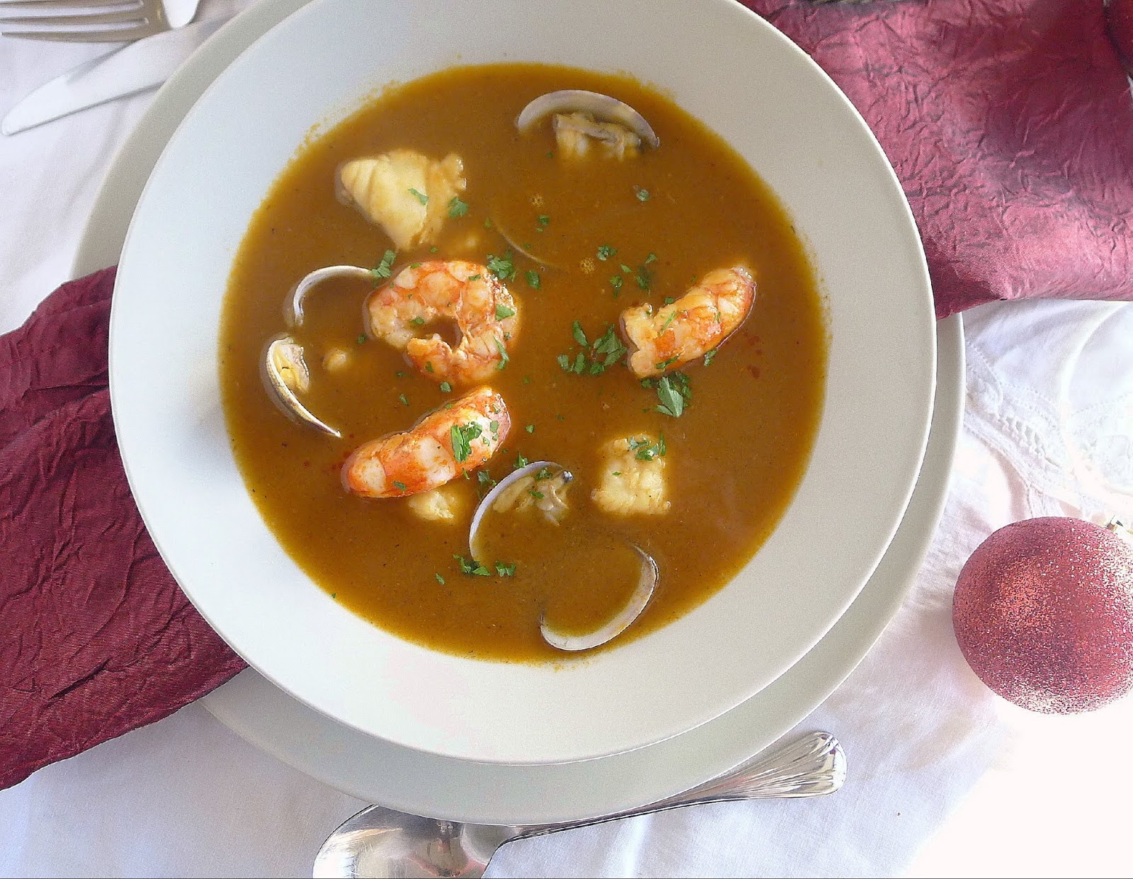 MY KITCHEN IN SPAIN 'TIS THE SEASON FOR SEAFOOD SOUP