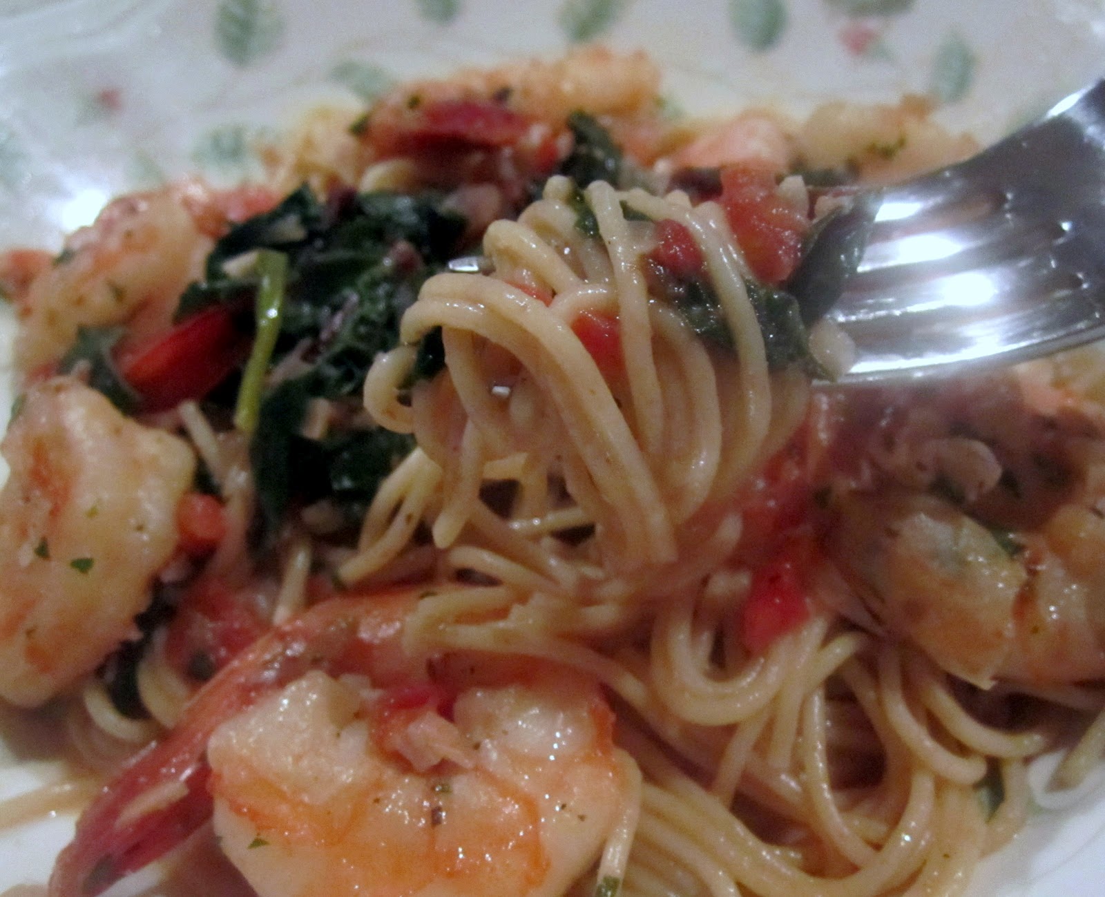 The Bear Cupboard SHRIMP WITH BEET GREENS (OR SPINACH OR SWISS CHARD