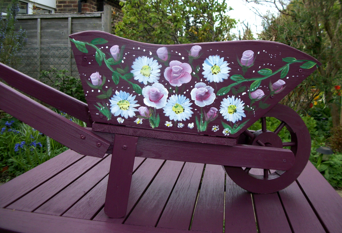 Nanny Gee's Place Paint Fusioned Wheelbarrow