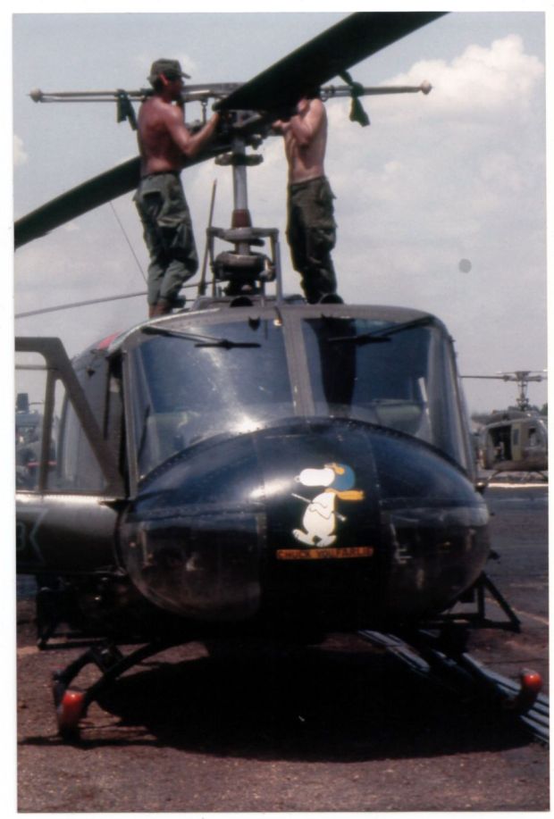 Just A Car Guy Chopper nose art from Nam