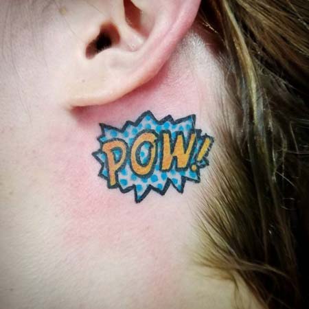 Tatuagens femininas atrás das orelhas Tatuagens femininas atrás das orelhas