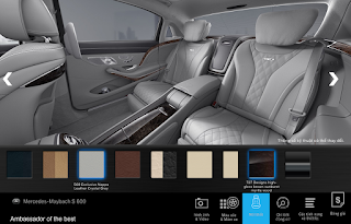 Màu nội thất ốp gỗ Designo Sunburst Myrtle màu Nâu bóng Mercedes Maybach S600 2016 Nội thất Mercedes Maybach S600 2016 màu Xám Crystal (508)