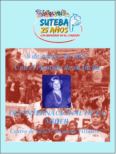 CENTRO DE SALUD AZUCENA VILLAFLOR: 8 DE MARZO DIA INTERNACIONAL DE LA MUJER
