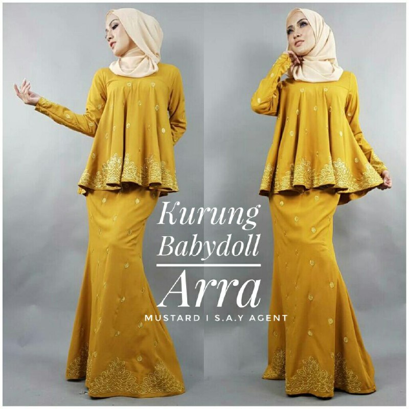 baby doll baju kurung