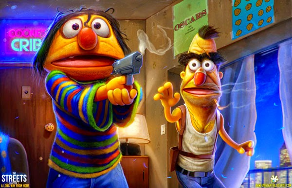The Nerdy Gentlemen: Art Nerd: Bert and Ernie Street Criminals by Dan ...