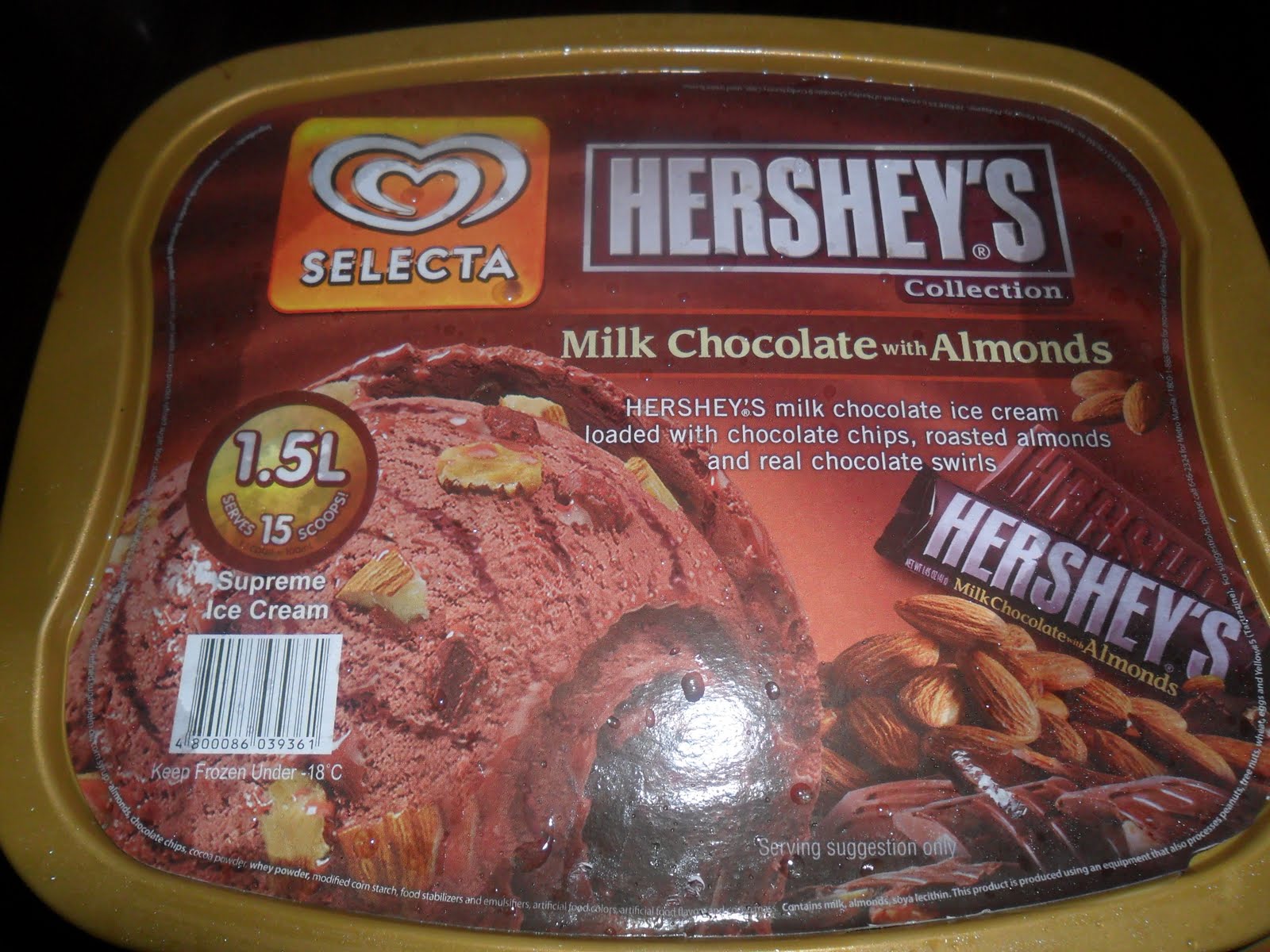 selecta ice cream half gallon price