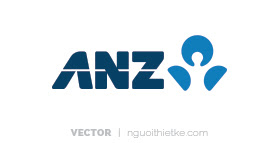 Logo ngân hàng ANZ vector