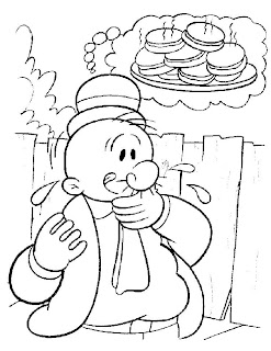 popeye colouring pages