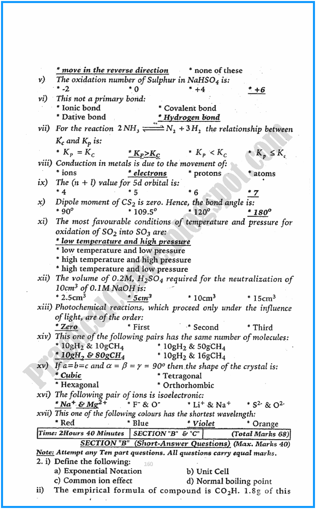 11th-chemistry-five-year-paper-2015