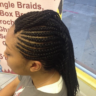 31 Latest Ghana Braids Hairstyles That Will Attract Your Beauty Ghana braids also called Banana cornrows 31 Latest Ghana Braids Hairstyles That Will Attract Your Beauty