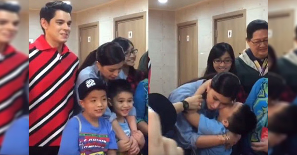 Throwback: Angel Locsin Gets A Kiss From Her Little Fan Boy Throwback: Angel Locsin Gets A Kiss From Her Little Fan Boy