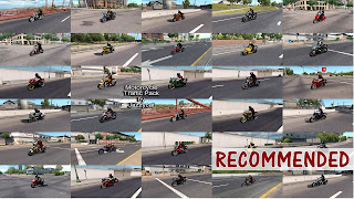 ATS - Motorcycle Traffic Pack v2.3 ats motorcycle traffic pack v2.3