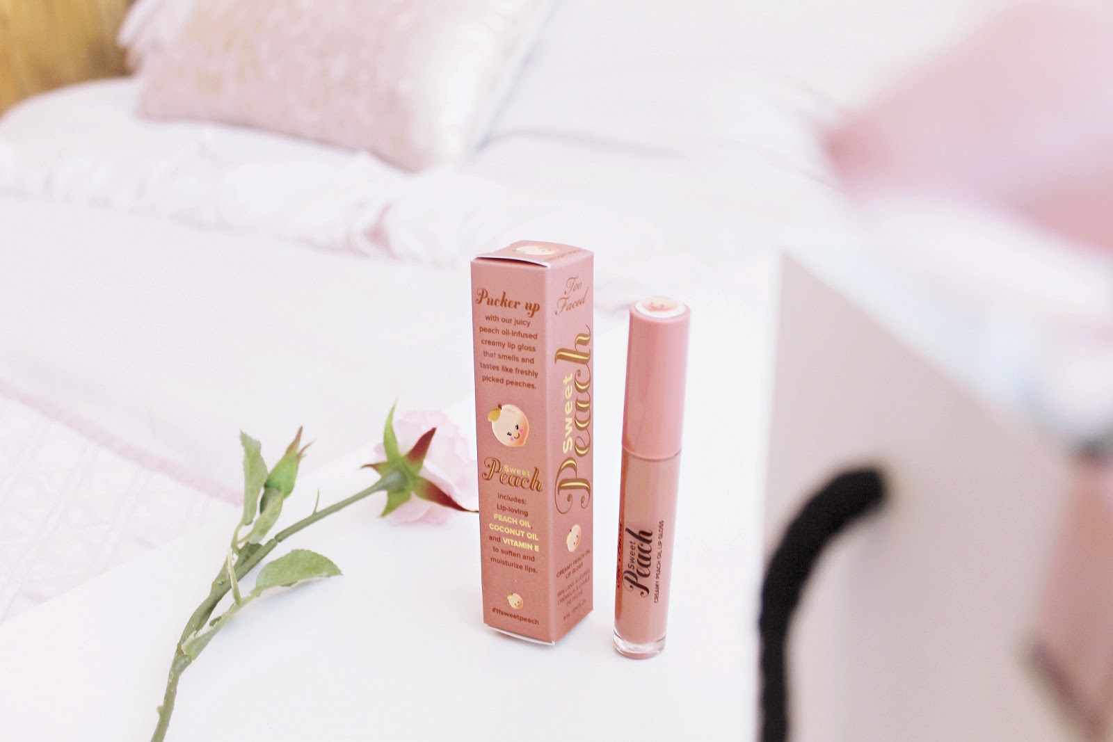 Too Faced Papa don't Peach gloss review
