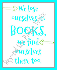 free printable quote about books and how to read more
