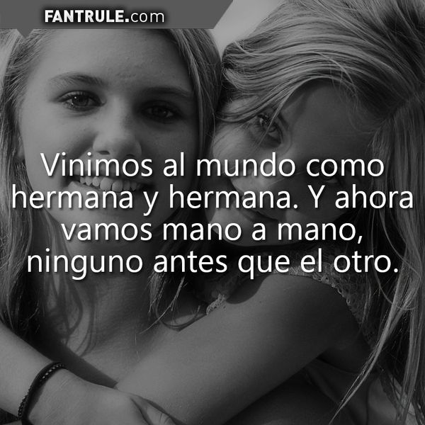 Imágenes con frases para hermanos queridos que están lejos o ausentes. Pensamientos para una hermana especial