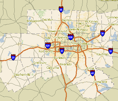 Dallas Map - Free Printable Maps