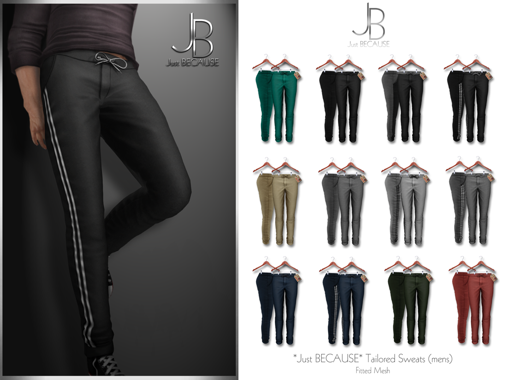 *Just BECAUSE*: *Just BECAUSE* Boutique - Tailored Sweats for Men in ...