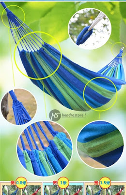 Jual Hammock Camping Single Murah - Motif Salur Nyaman Jual Hammock Camping Single Murah - Motif Salur Nyaman