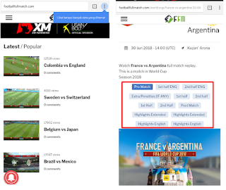 site to watch world cup rebroadcast via android