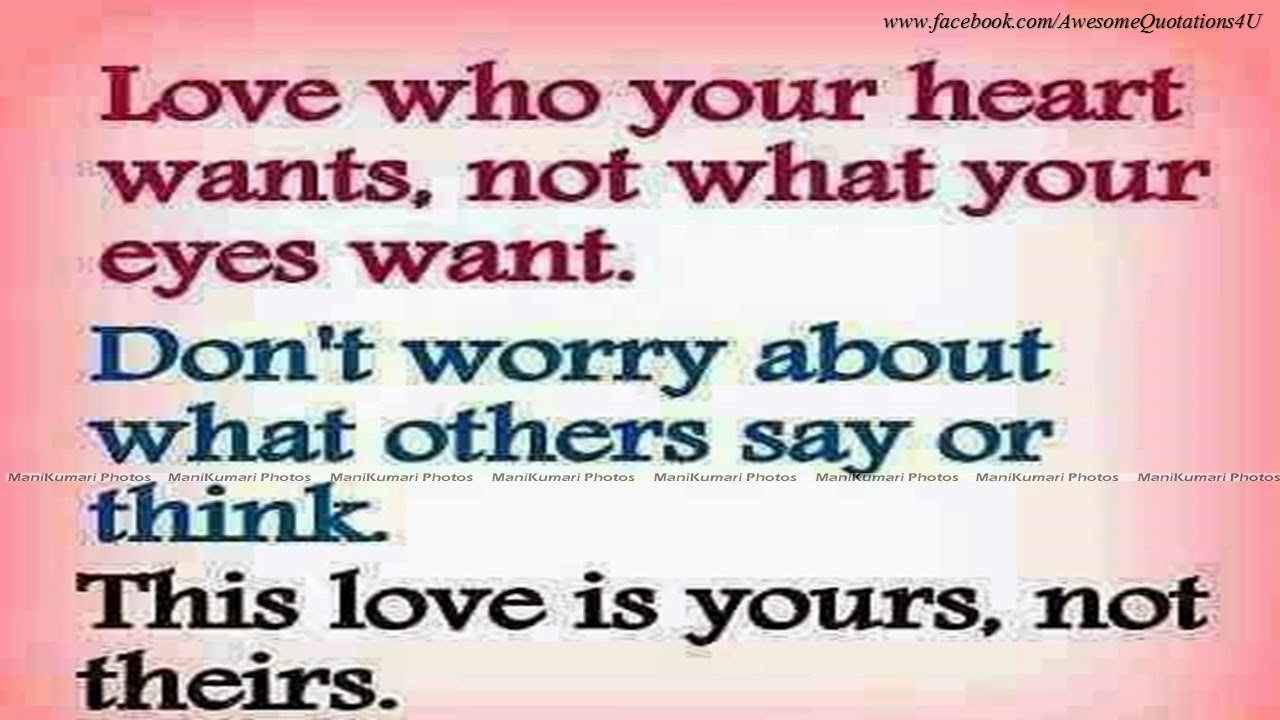 love who your heart wants