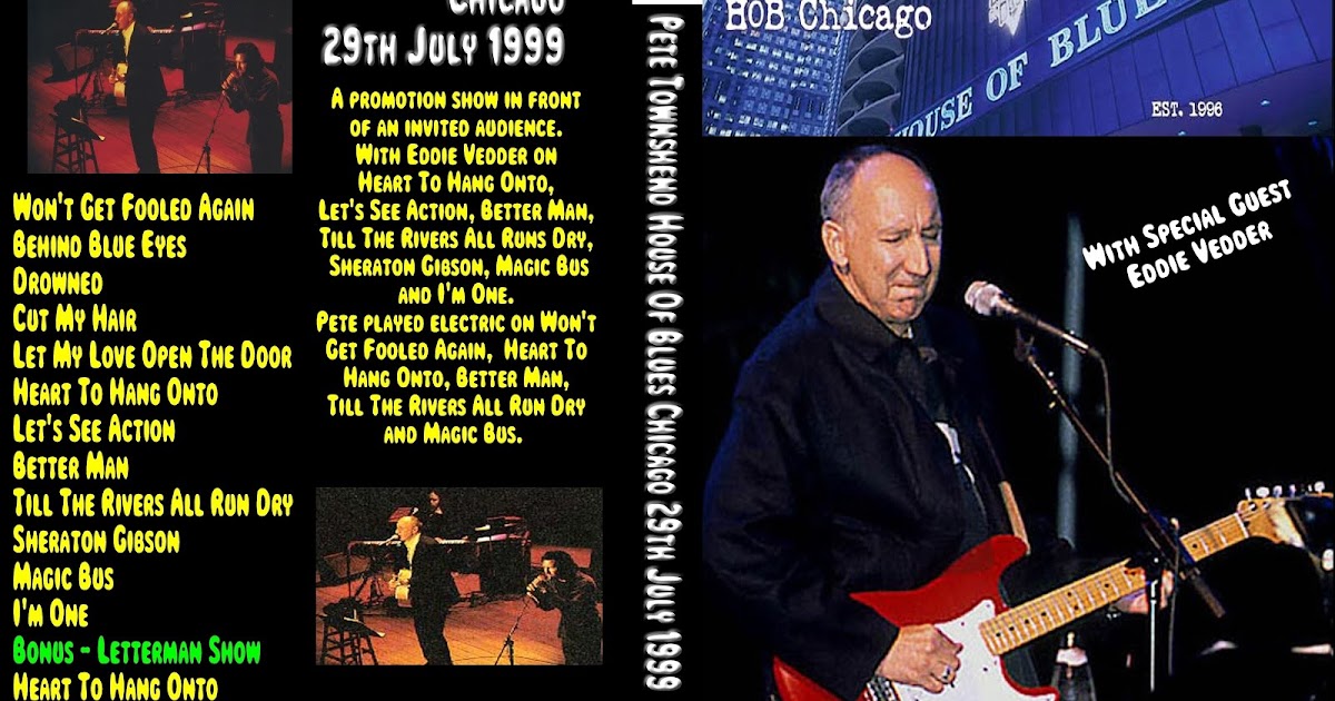 T U B E Pete Townshend 1993 07 29 Chicago Il Dvdfull Pro Shot