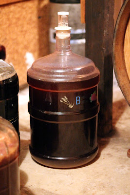 Dark-Red Saison #5 handing out in secondary.