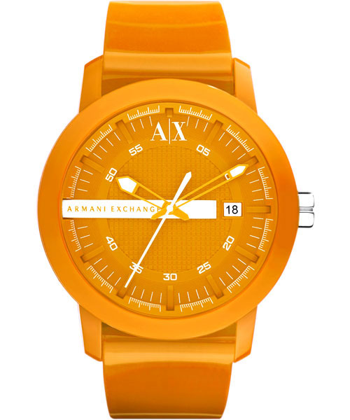 armani exchange orange watch