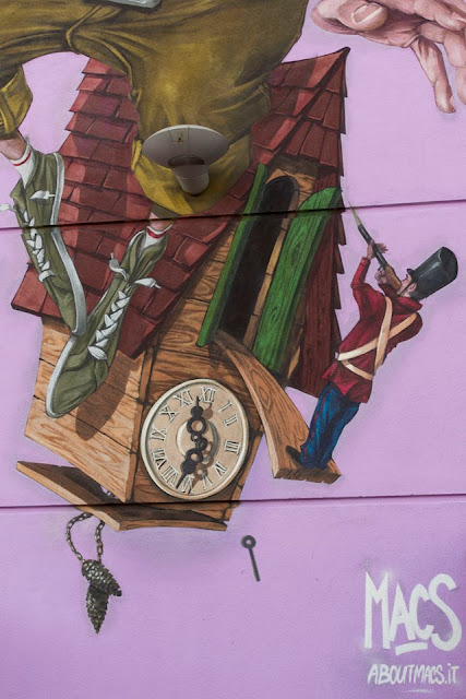 Street Art Piece By Macs For the 24th Biennale Del Muro Dipinto In Dozza, Italy 3